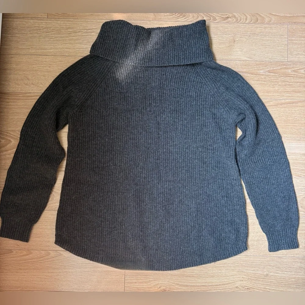TAHARI Women's Cowl Neck Sweater in Dark Gray (NWT) - Picture 5 of 8